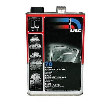 Us Chemical & Plastics fast clearcoat, Gallon 70.G01